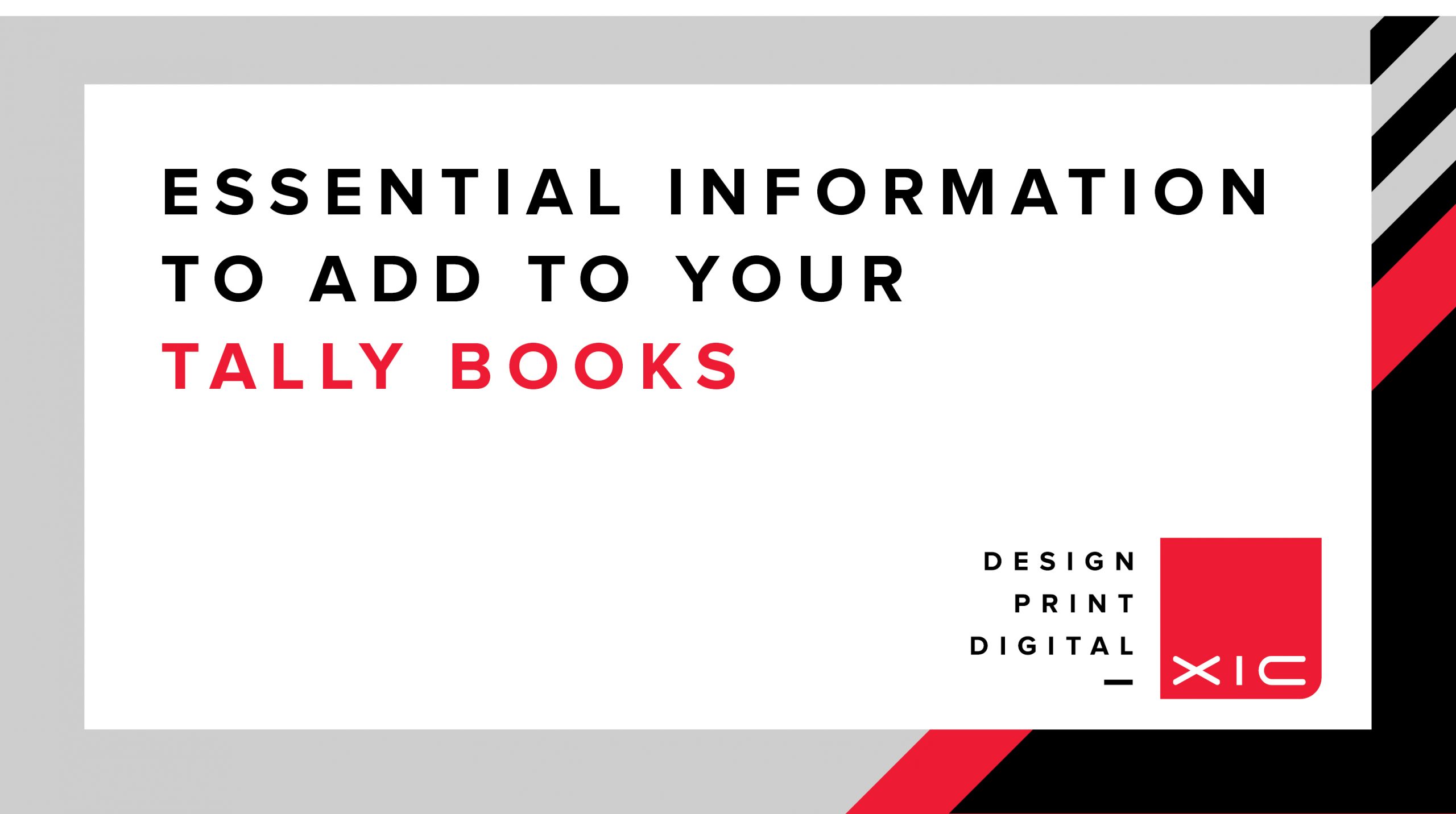 Essential Information to Add to Your Tally Book